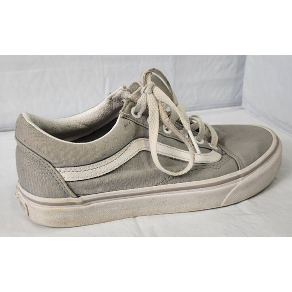VANS Old Skool Gray and White Women's Size 6.5 Men's Size 5 - Picture 4 of 11